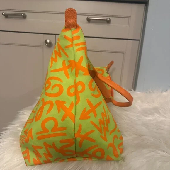 Jeremy Scott x Longchamp LePliage Zodiac (2015) Worn by Miley Cyrus | Pre-Loved♡ - Picture 4 of 10